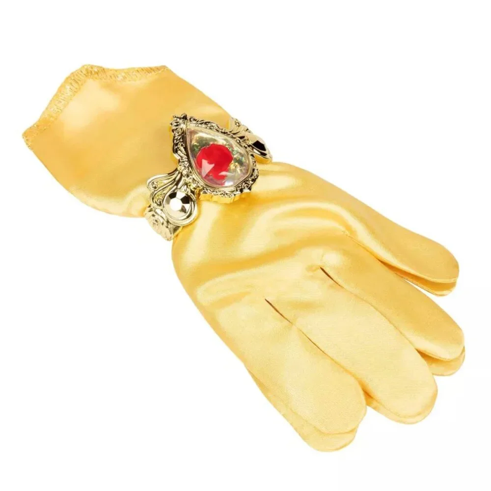 DISNEY Princess Belle Majestic Costume Dress with Bracelet and Gloves Age 3+ NEW - Picture 3 of 8